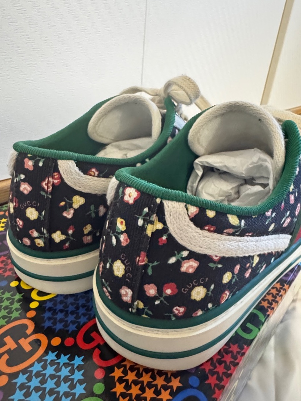 Gucci Liberty 1977 Tennis Floral Sneakers - Picture 3 of 11